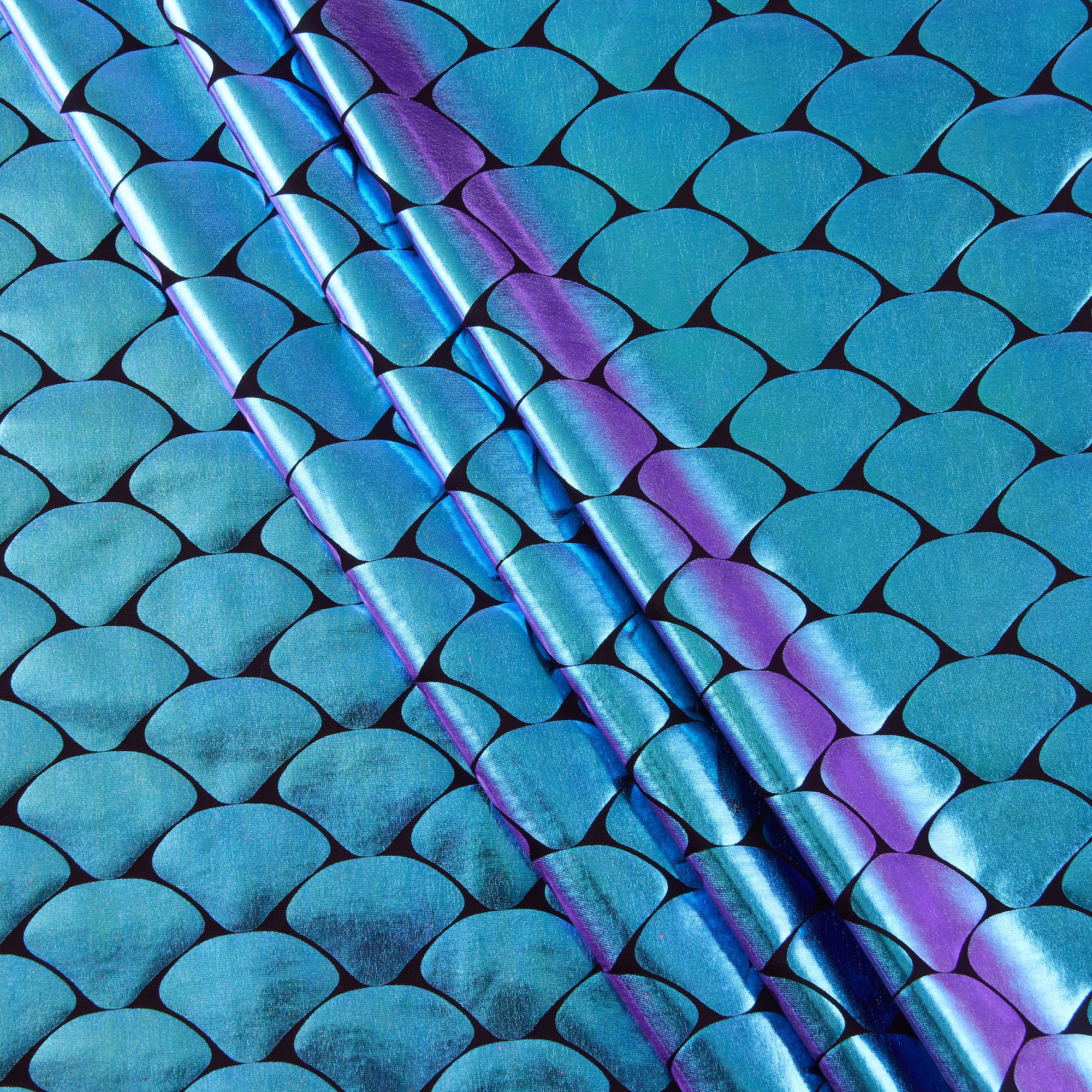 Cosplay by Yaya Han Oil Slick Mermaid Scales All Way Stretch Jersey Fabric